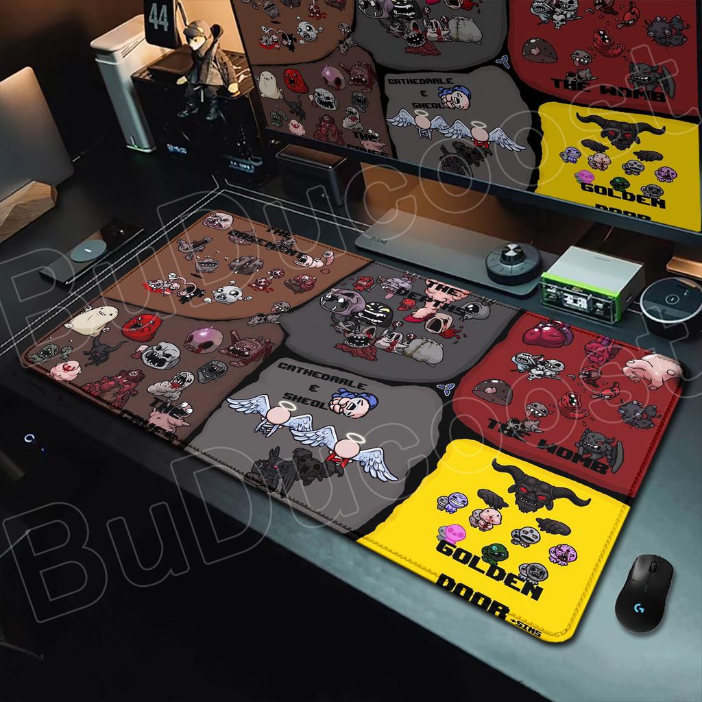 Nuovo Sfondo Gioco The Binding of Isaac Tappetino Mouse Esports Gaming Tappetino Tastiera Antiscivolo Tappetino Grande Scrivania Computer Armadio PC Mausepad