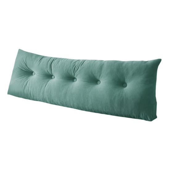 Headboard Wedge Pillow Bedhead Triangular Headboard Pillow Ergonomic Backrest Bolster Cushion with Side Pocket for Dorm Bed Sofa