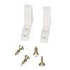 2 Set Creative RV Toilet Seat Stabilisers Wobbly Loose Buffers Bumpers Stop Slipping Sliding And Screw White Plastic For Caravan