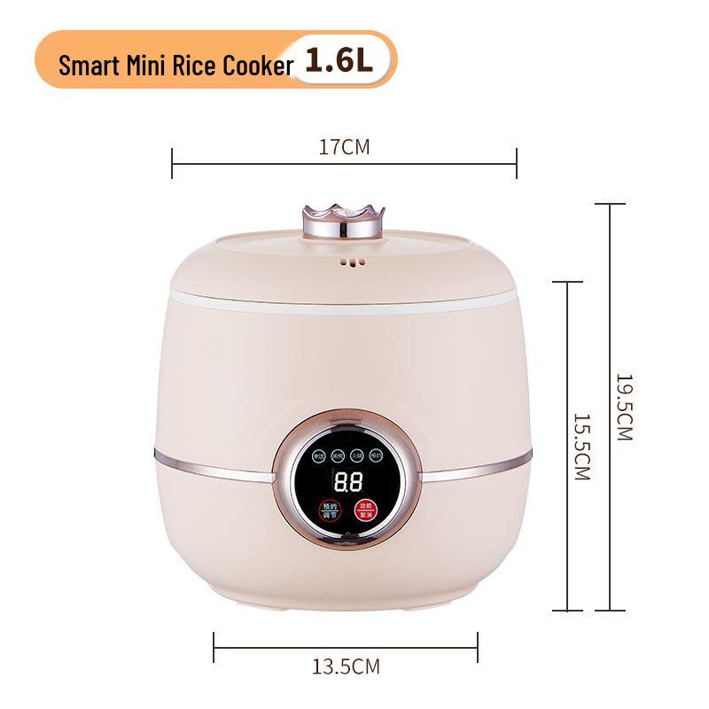 QundeLe Mini Rice Cooker 1-2 Person, Fully Automatic Multi-functional Electric Cooker, Small Capacity Household Appliance