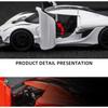 1/32 Koenigsegg Jesko Supercar Alloy Die Casting Model Car Classic Bookcase Display Decoration Collection Ornaments Present with Friend Kid