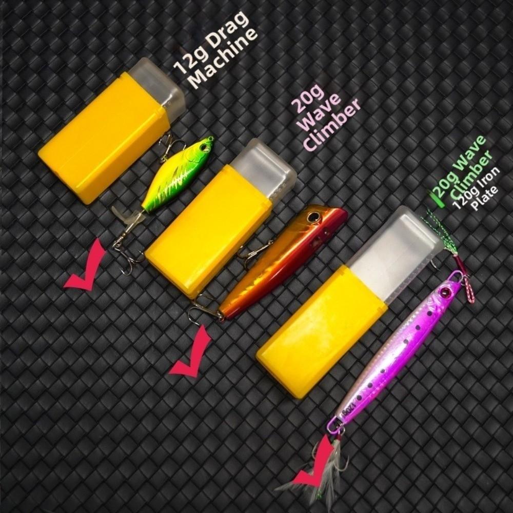 5pcs Capsule Shape Capsule Storage Case 5Pcs Fishing Tackle Box Outdoor Fishing