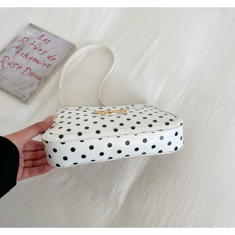 Exquisite Women's Polka Dot Crossbody Bag - 2026 Fashion Style, Versatile, High-End Feel, Single Shoulder or Underarm Wear.