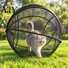 Indoor Kätzchen Spielgehege Pop-Up Rollbares Katzengehege, Faltbares Outdoor Katzengehege Spielgehege, Atmungsaktives Netz Haustier Tragbares Schutzhaus Kugelkäfig mit