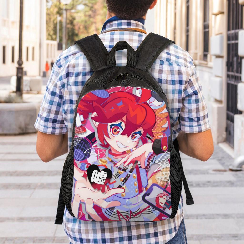 Cartoon Kasane Teto Rucksack für Männer Frauen Teenager High School Arbeits-Tagesrucksack Laptop Computer Leinwandtaschen Sport