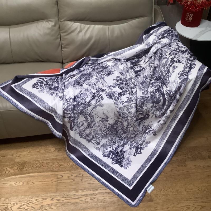 Jungle Animal Knitted Blanket Luxury Orange Bedspread Modern Decorative For Sofa Throw Warm Living Room Bedding Home Decorate
