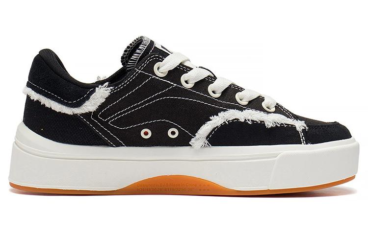 Li Ning Comfy Textile, Leather Slip Resistant, Abrasion Resistant, Lightweight Low top Skateboard Shoes Women's AGCS036-1