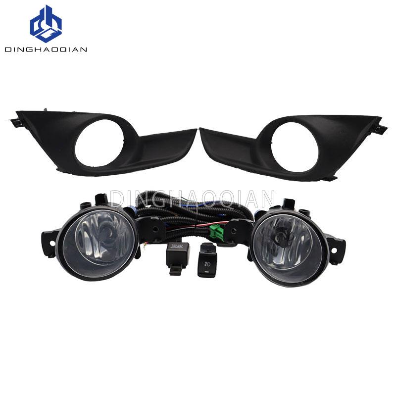 1 set Fog Lights Headlight For Nissan Altima Teana 2013 2014 2015 US Version Fog light Car Fog Lamp Kit With Harness Bulb Switch