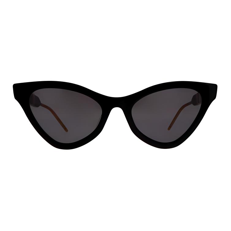 Gucci Bee Design Acetate Irregular Shape Sunglasses Unisex Sunglasses Black GG0597S-001