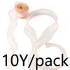 (10 Yards/Packung) 4cm Goldrand Wellenförmiges Garn Geschenkbox Bouquet Verpackungsmaterial Schleife Haaraccessoires Handgemacht DIY Dekoratives Spitze