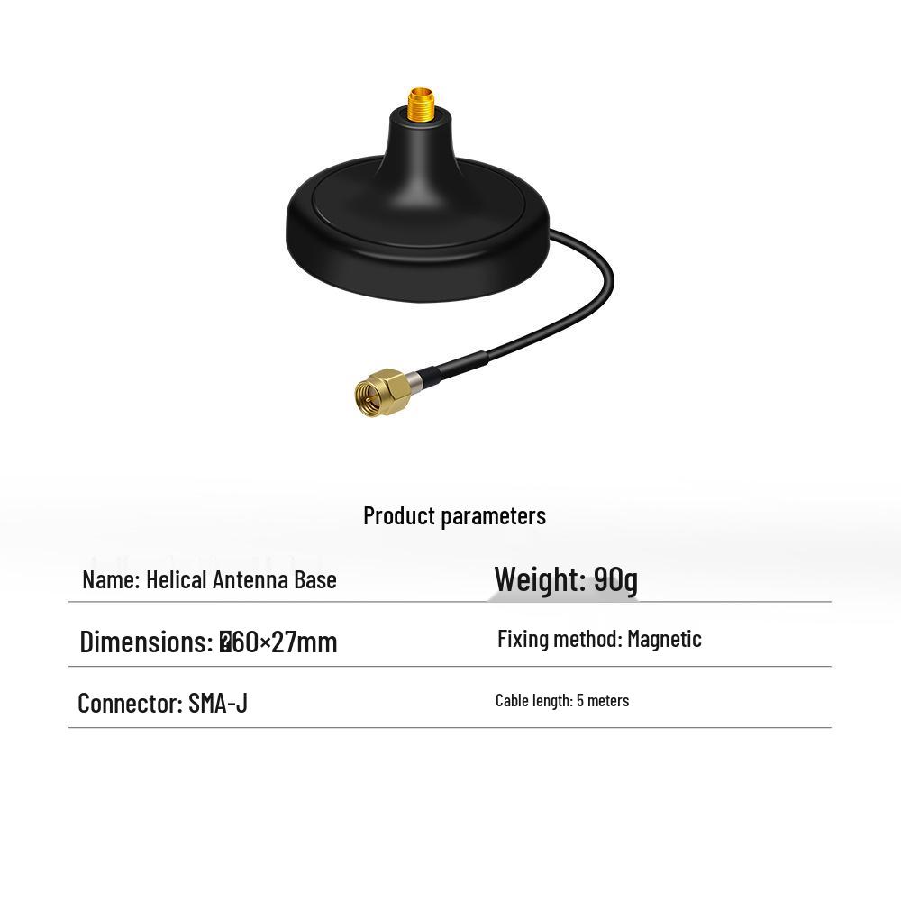 Beitian BT-M61AJ3 Spiral Antenna with Magnetic Base - 3 Meters Cable
