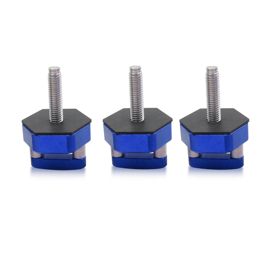Quick Removal Thumb Screws, 6 PCS Car Hardtop Bolts Aluminum Alloy Fasteners with D Ring, Blue