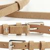 Luxury Design Suede Leather Belt Pin Buckle Frosted Waistband Business Waist Belt  For Women