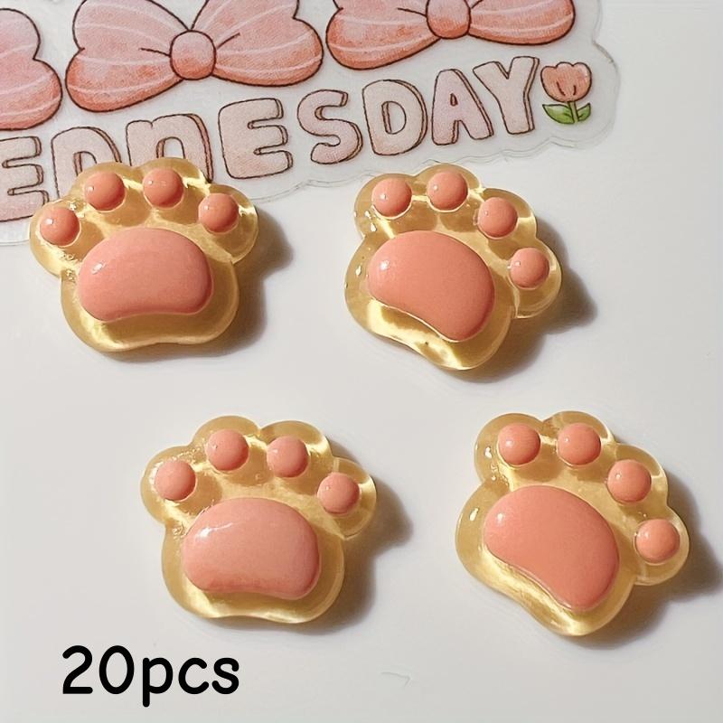 20 pieces per pack of cute cartoon resin accessories, cartoon claw accessories, hair clips, hair accessories, earrings, material