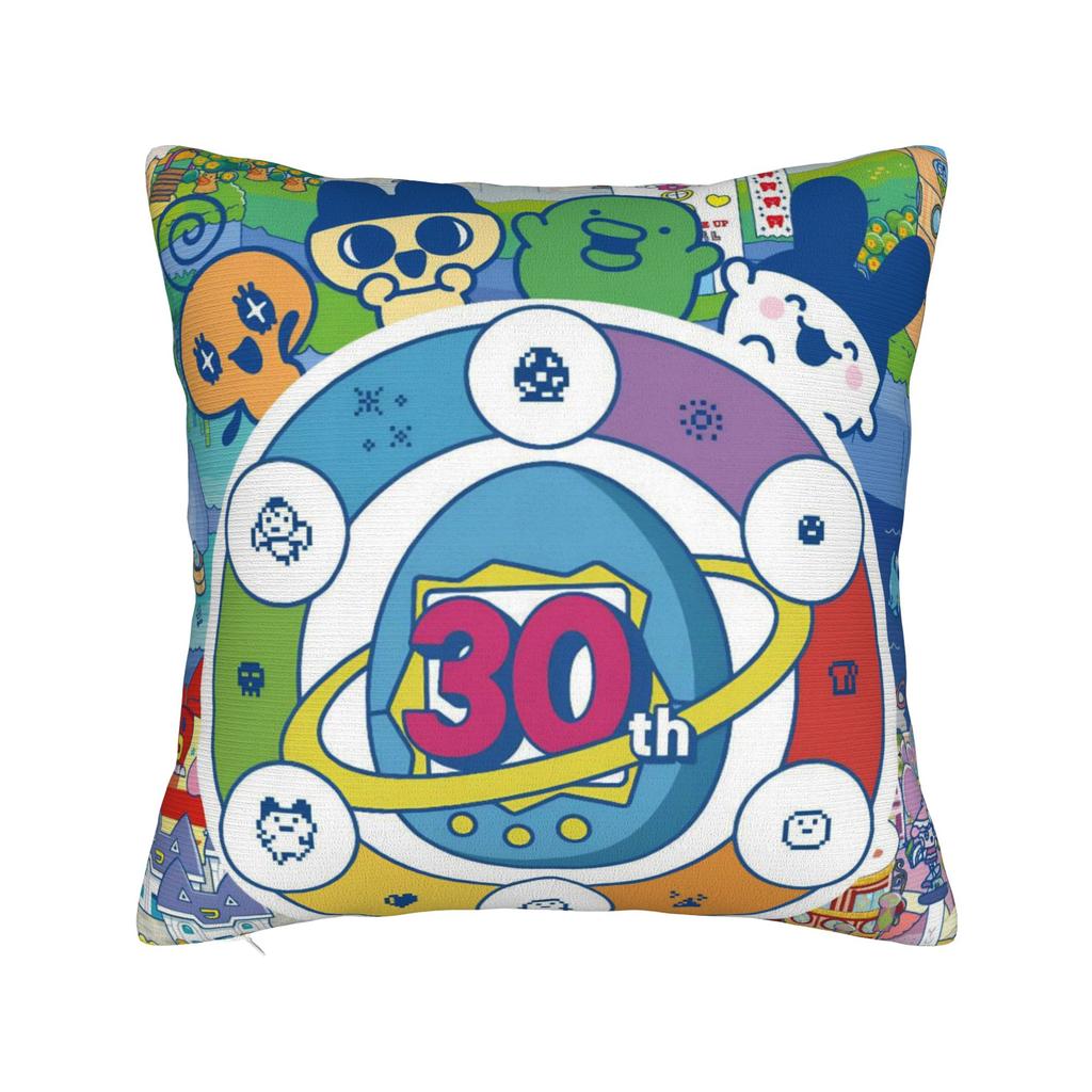 Cartoon T-Tamagotchi Pillowcase Product Printed Cushion Cover Decoration Throw Pillow Case Cover Home Multiple Sizes