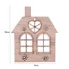 20pcs Wooden Pendant Christmas Wood House Navidad 2026 Home Decor Xmas Tree Hanging New Year Tree Ornament DIY Wooden Pendant