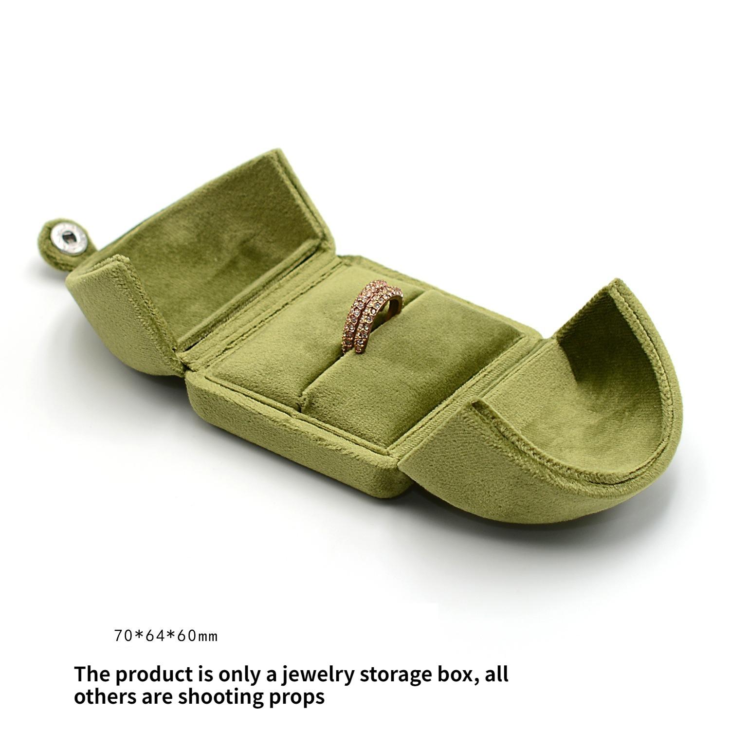 

1PC Velvet Ring Box Earrings Pendant Earrings Bracelet Jewelry Organizer Box Home Storage Supplies Exquisite Design