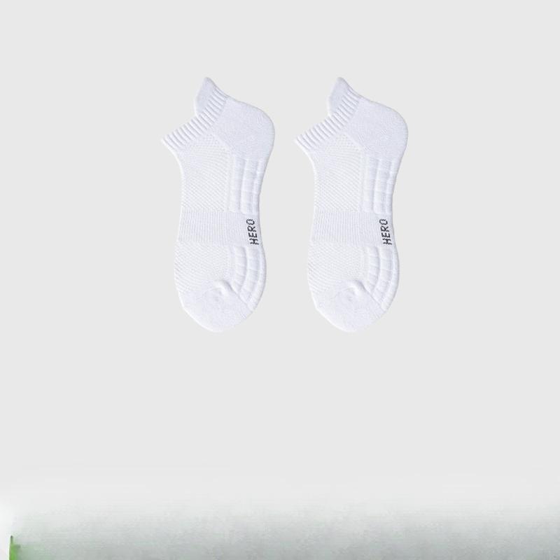 

Men s Summer Sports Socks with Ear Tabs for Odor Prevention and Sweat Absorption, Towel Bottom Men s Socks, Boat Socks 1 pair белый