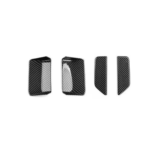 For Kia EV3 2024 2025 2026 Car Tuning Carbon Fiber Exterior Door Handle Decoration Cover Trim Exterior Accessories