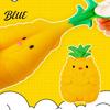 Stress Relief Squeeze Toy Fake Fruit Toy Peach Pineapple Strawberry Ball Giant Sensory Fidget for Home Office School Calming