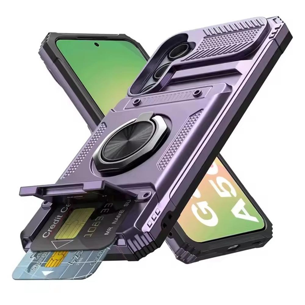 Magnetic Rotated Ring Kickstand Phone Cases For Samsung Galaxy A56 A16 A36 A55 A35 A15 A14 5G A26 Case Shockproof Wallet Cover