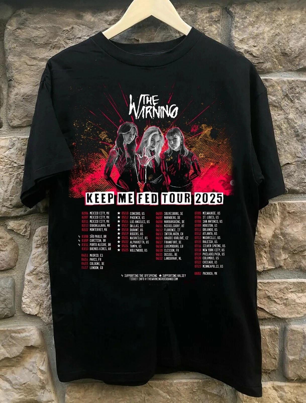 NEW!!! The Warning Band Poster Tour 2026 Black All Size T-Shirt L