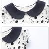 Summer Dress for 3 To 7 Years Old Girls Children Princess Dress Turn Down Collar Girl Casual Black and White Bow Dress