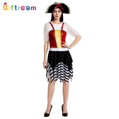 Stylové šaty Pirát z Karibiku pro ženy Ideální pro Halloween a Cosplay s fantasy prvky