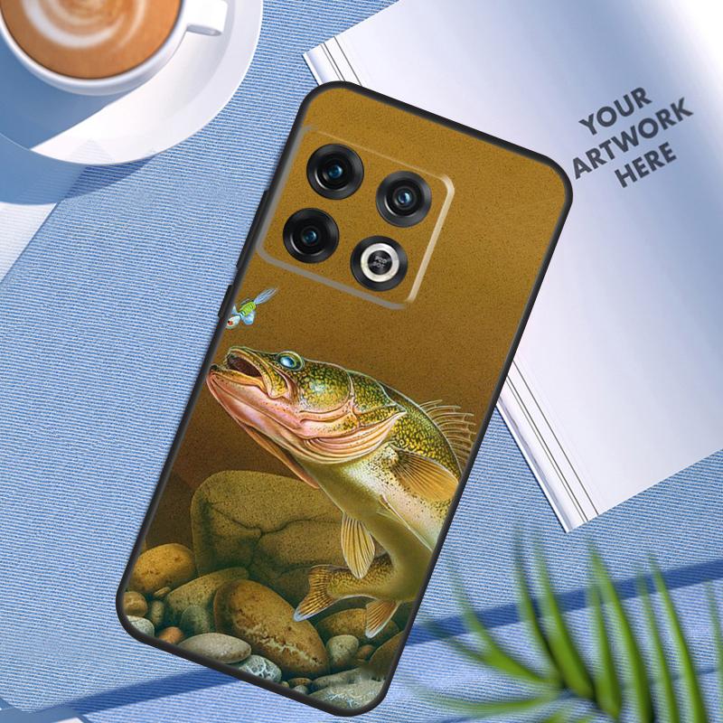 Fishing Gear Fish Case For OnePlus 12 11 12R 10 9 Pro 10R 9R 8T 10T Nord 2 2T CE 3 Lite CE4 N10 N20 N30 Cover