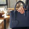 Hanger Pu Leather Heart Pendant Heart Shaped Bag Decoration Lovely Bag Charm  Bag Accessory