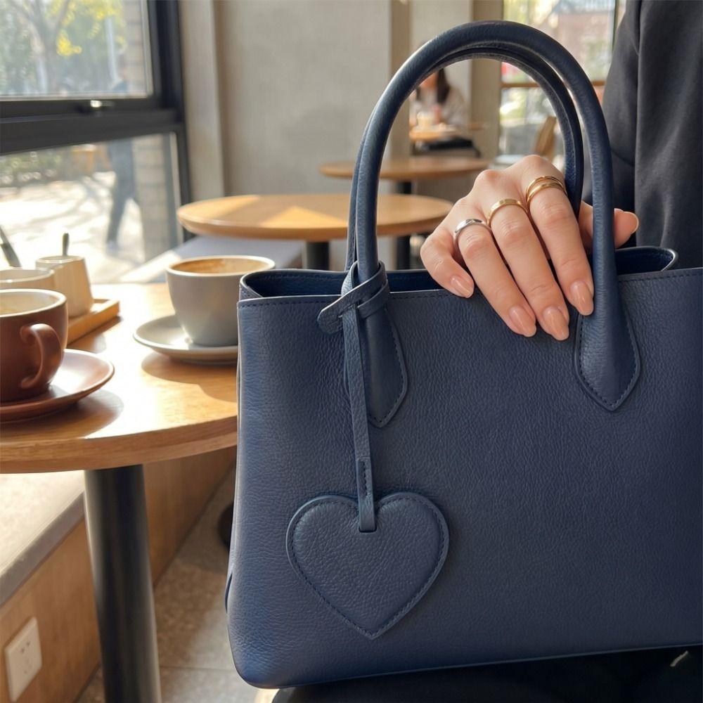 Hanger Pu Leather Heart Pendant Heart Shaped Bag Decoration Lovely Bag Charm Bag Accessory