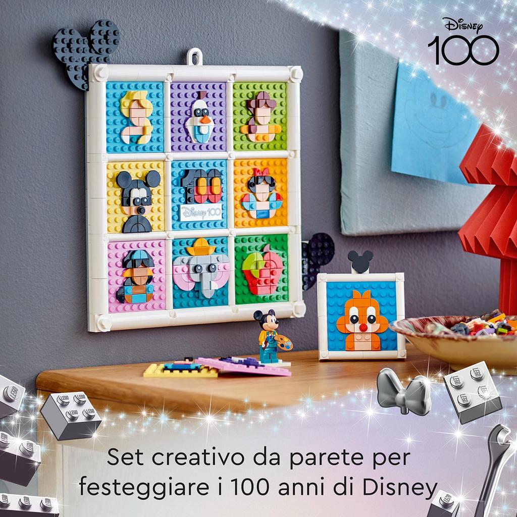 LEGO Disney 100: Disney's 100th Anniversary Collection of Popular Characters! 43221 Toy Blocks, Gift, Fantasy, for Girls Ages 6 and Up