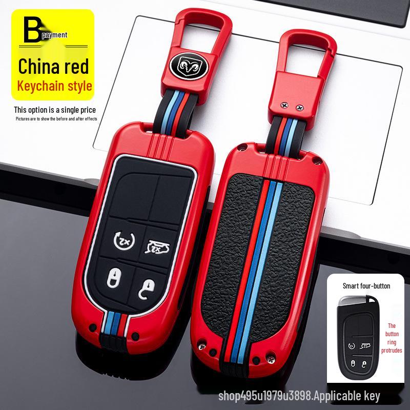 Jeep Key Case for Compass, Cherokee, Renegade, Grand Cherokee & Grand Commander