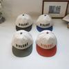 Unisex zweifarbige Schriftzug Camp Cap Baseballkappe