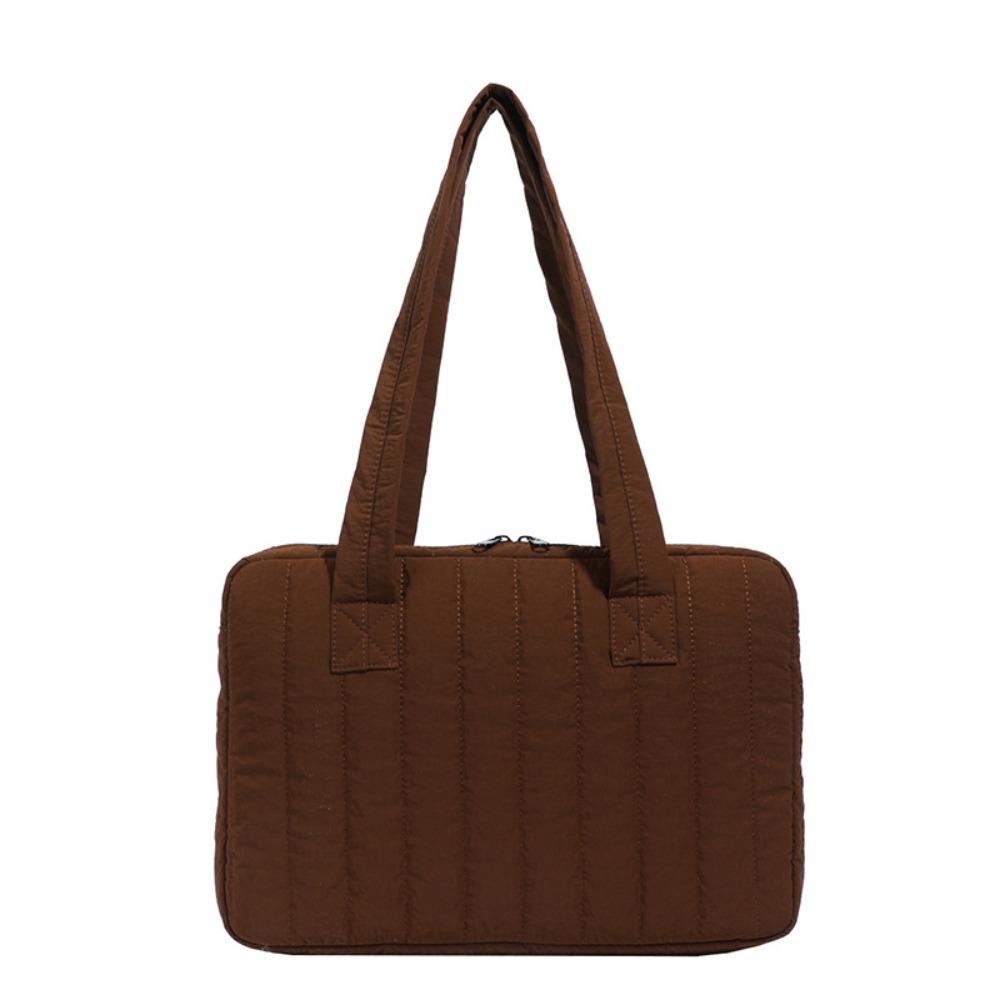 14inch Laptop Shoulder Bag Large Capacity Shockproof Tablet Sleeve Case Solid Color Multifunctional Laptop Handbag Travel