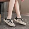 Dad's Shoe Leather Sports Shoes  New Color Blocked Thick Soled Women's Shoes Student Korean Version Fashion Trend