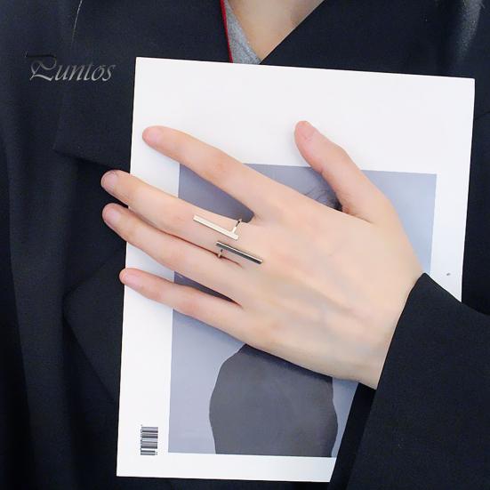 Cycle Ring Opening Skin-friendly Metal Fashion Cool Finger Circle for Dating