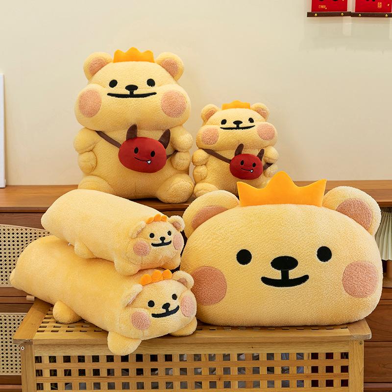 Bear Bug Plush Toy Long Throw Pillow Sleeping Soothing Doll Ragdoll Bedside Pillow Girls Gift