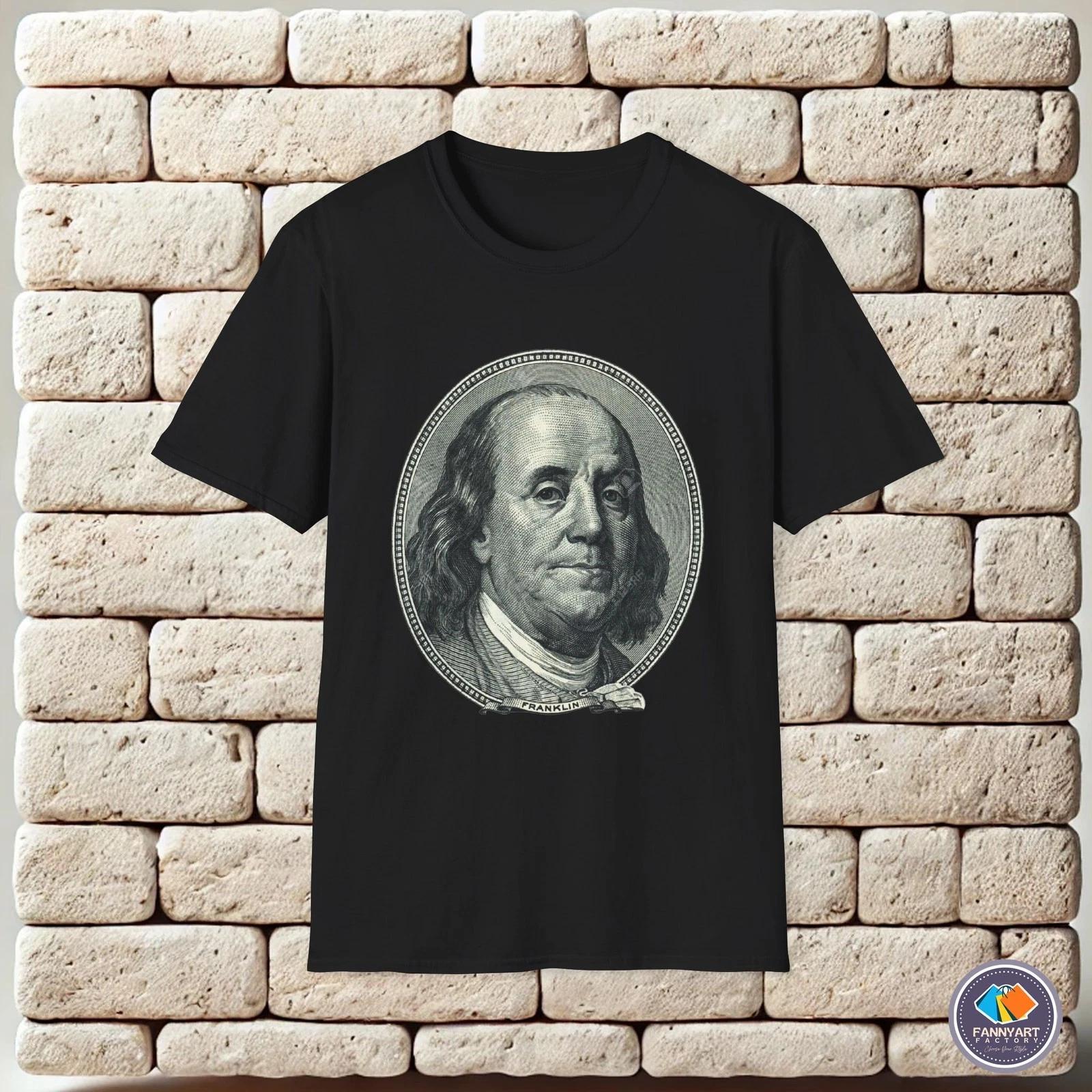 Benjamin Franklin Portrait Unisex T-Shirt S