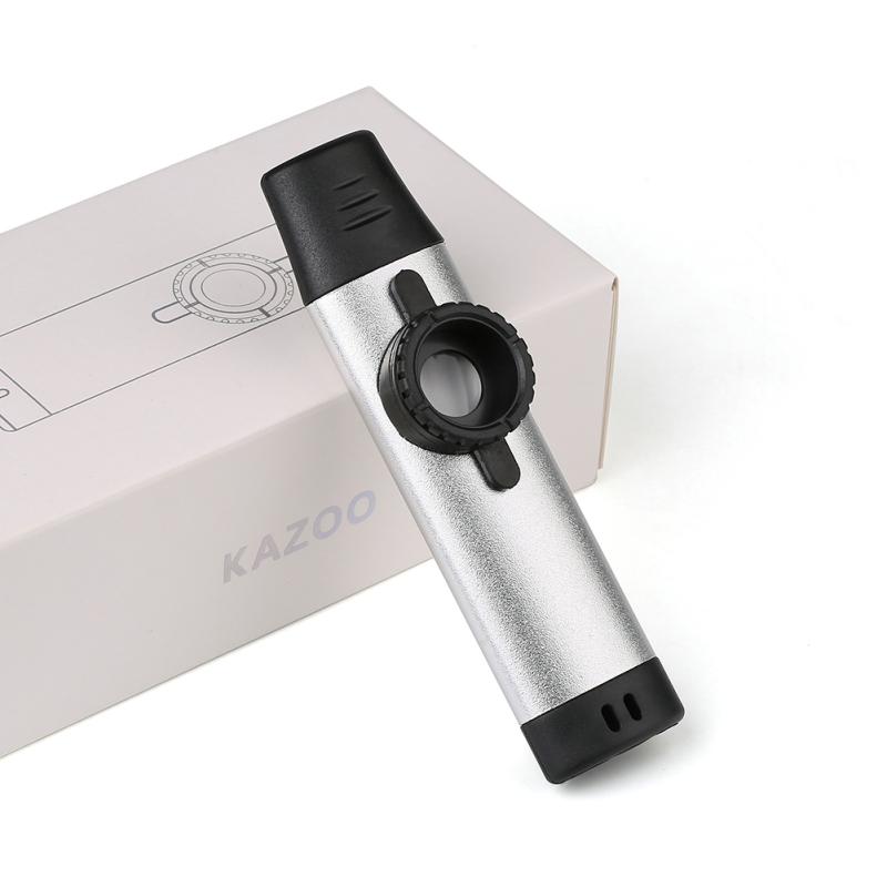 Professional Aluminum Kazoo With Spare Membrane Lightweight Kazoo Woodwind Instrument For Music