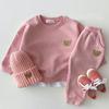 Boys & Girls Infant Cartoon Two-Piece Sweatshirt Set - Spring/Autumn 2025