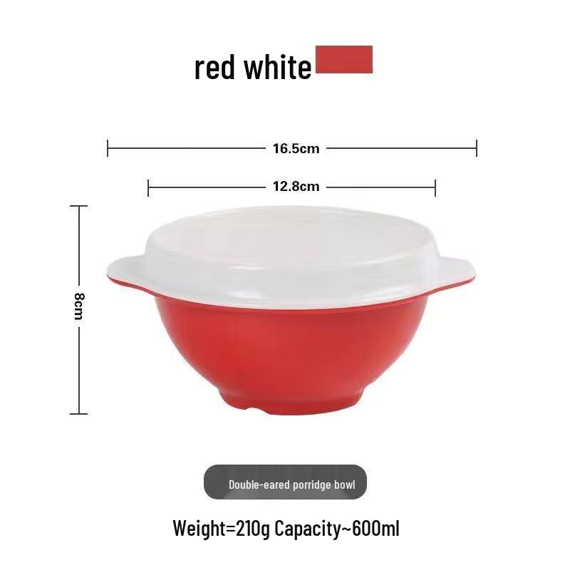 Heerli A5 Melamine Double-Handle Soup Bowls