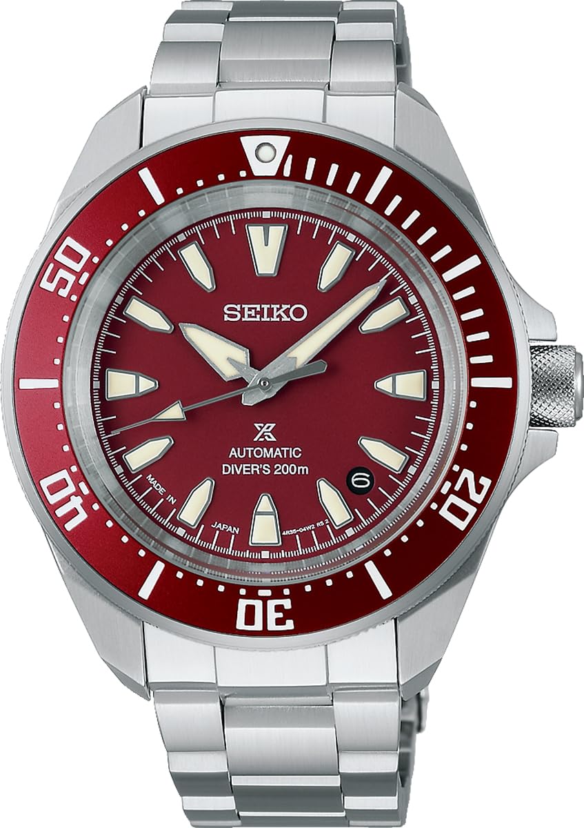 

SEIKO Watch PROSPEX Mechanical Automatic Winding Made in Japan Samurai Divers 200m SRPL11 Burgundy Overseas Model [Seiko] Diver s Men s [Item] бордовий
