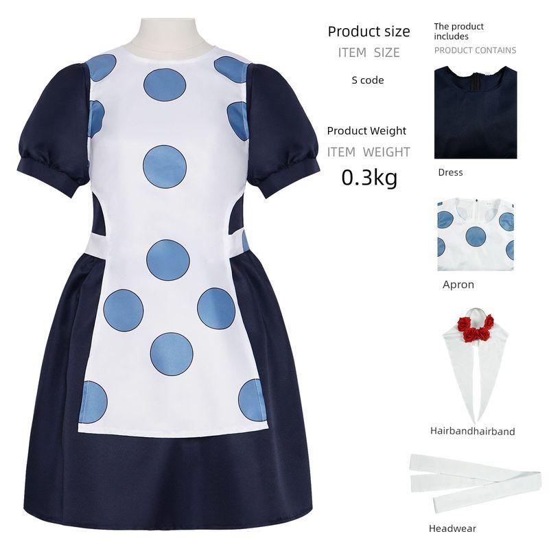 Jojo s Bizarre Adventure Cosplay Costume Halloween Jellou Zeppeli Cosplay Two-Dimensional Stage Costume Sige Q Maid Outfit XS