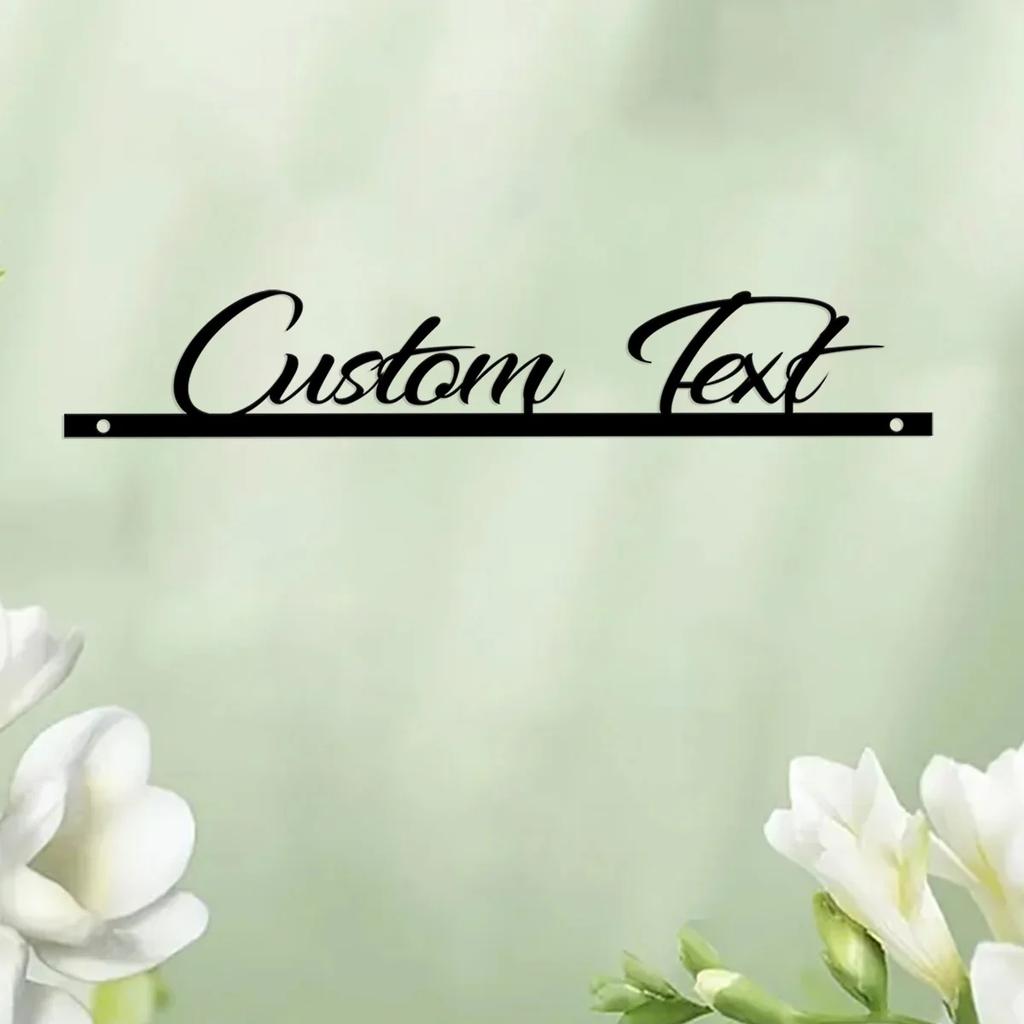 Custom Metal Sign Wedding Gift Personalized Family Name Plate Home Decor