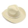Western Cowboy Straw Hat Couple Outdoor Seaside Beach Hat Sunscreen Visor Hat Big Eaves Hat