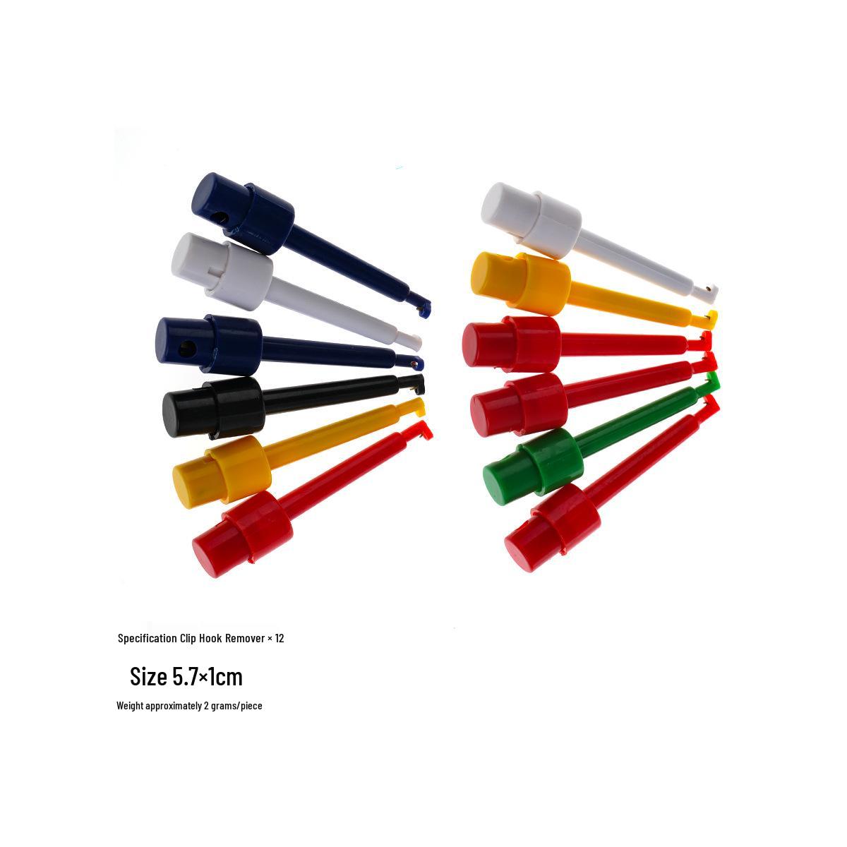 

Acrylic 12-Hole Fly Fishing Hook Display Stand with Multi-Color Clips