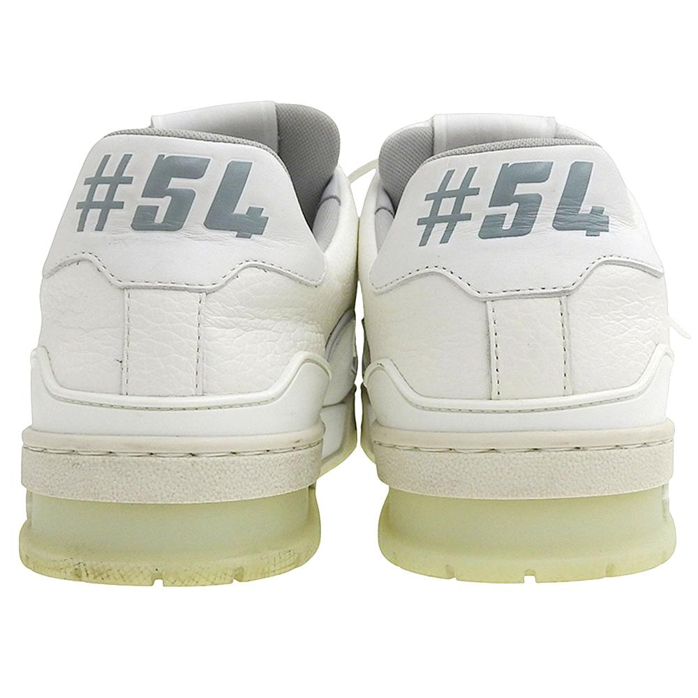 Louis Vuitton Chaussures Baskets LV Trainer Homme Blanc 10.2" chaussures 7 1/2 blancOccasion