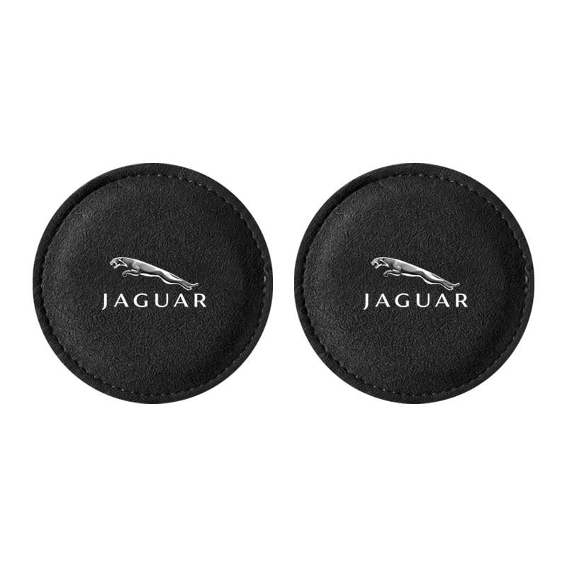 New Car Cup Holder Pad PU Leather Slot Non-slip Coaster Mat For Jaguar XF XE XJ XJ8 X351 F Pace X Type F Type Necklace Tijera Ropa Llavero