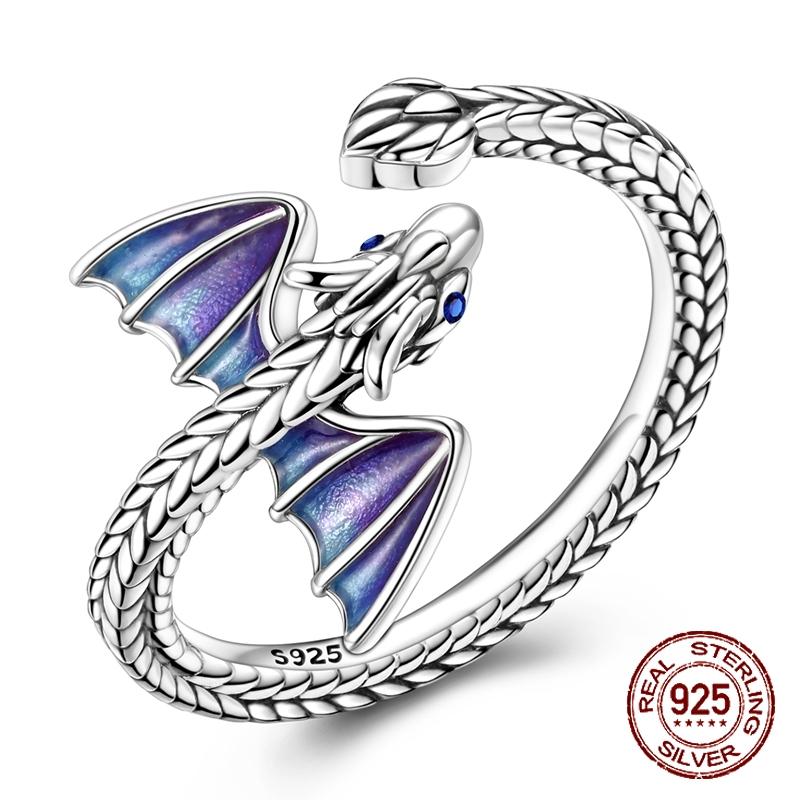 Copper Purple Baby Dragon Flying Dragon Cub Pendant Charm Fit Original Charms Bracelets Women Diy Jewelry Gift